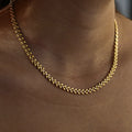 Gold Plated Leaf Necklace