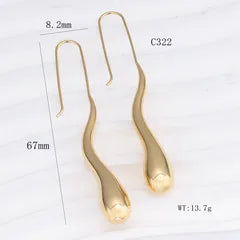 Asymmetrical Drop Geometric Earrings