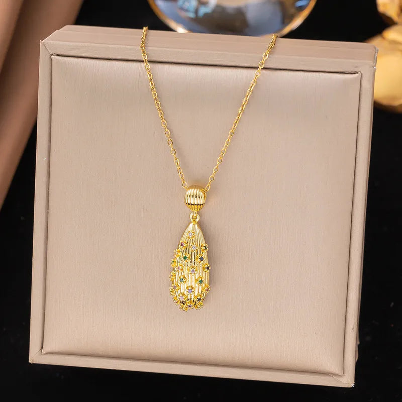 Geometric Gold Plated Necklace