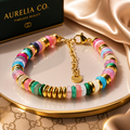 Luminé Prism Charm Bracelet – Gold-Plated Crystal Accent Bracelet
