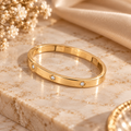 Aurelia Celeste Crystal Bracelet – 18K Gold Waterproof