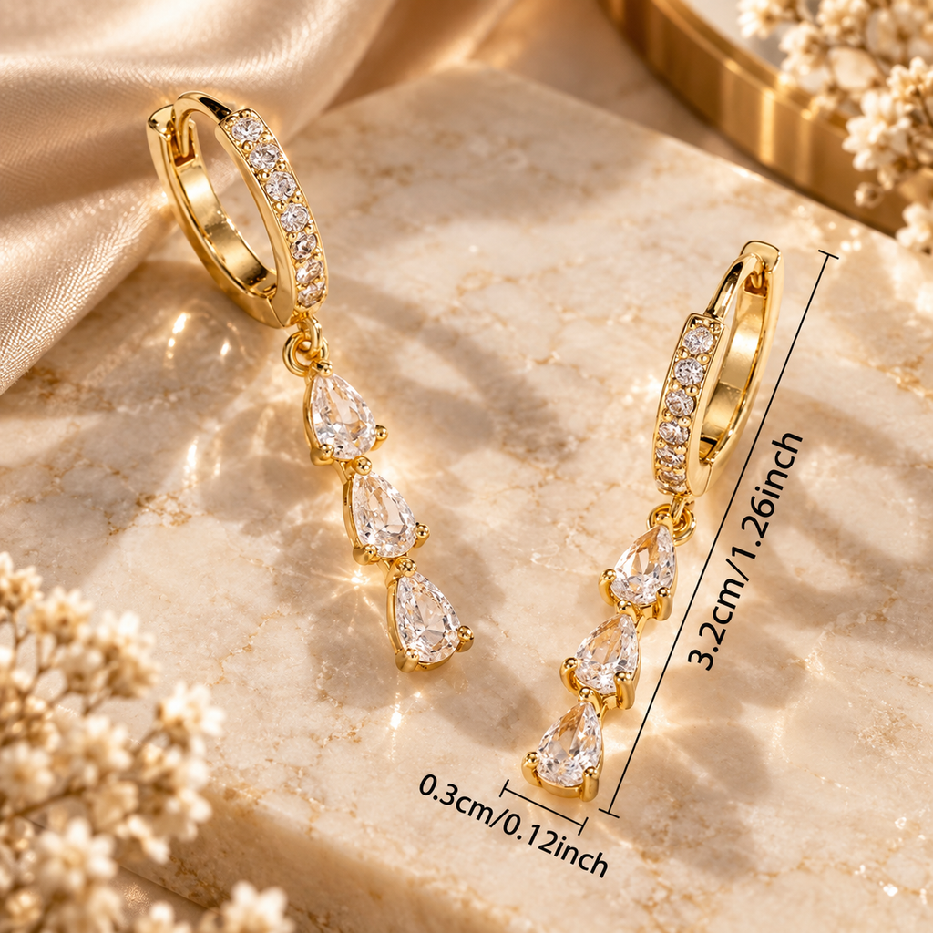 Aurelia Celeste Drop Earrings