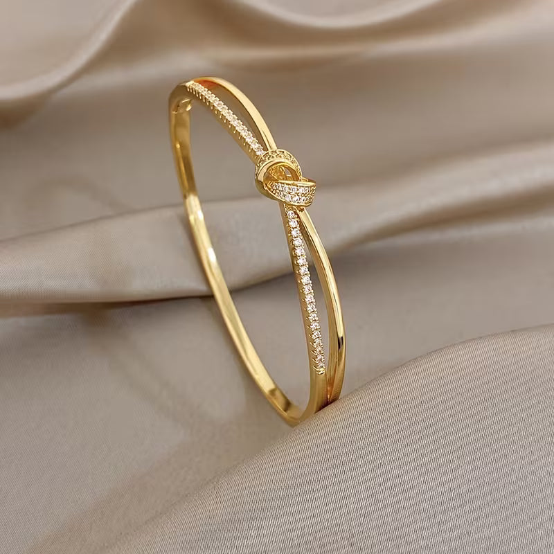 Aurelia Celeste Knot Gold Plated Bracelet