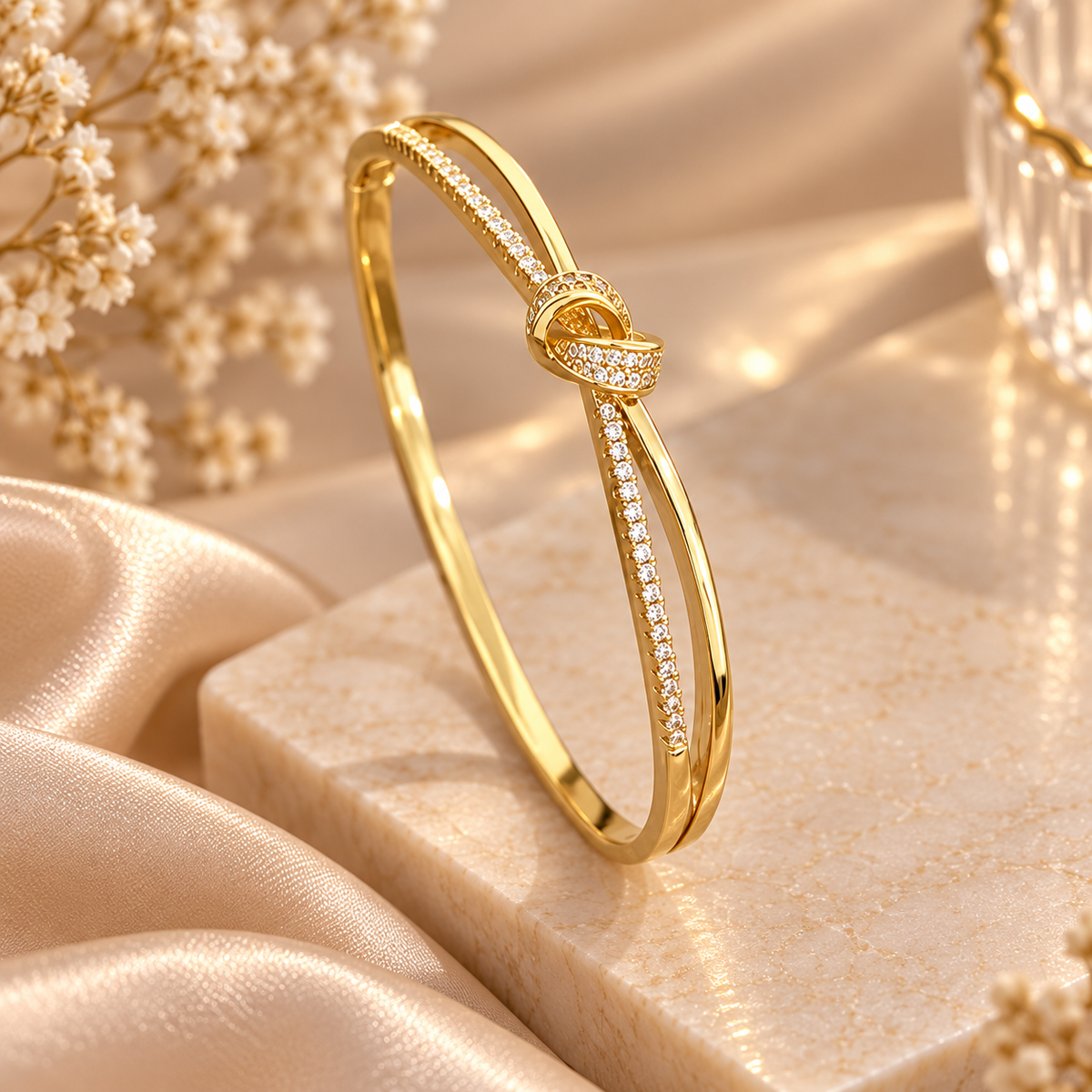 Aurelia Celeste Knot Gold Plated Bracelet