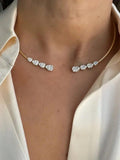 Aurelia Celeste Open Crystal Collar Necklace | Waterproof Gold Necklace Australia