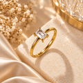 Aurelia Elara Baguette Gold Ring