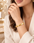 Aurelia Roman Numeral – 18K Gold Waterproof Bracelet