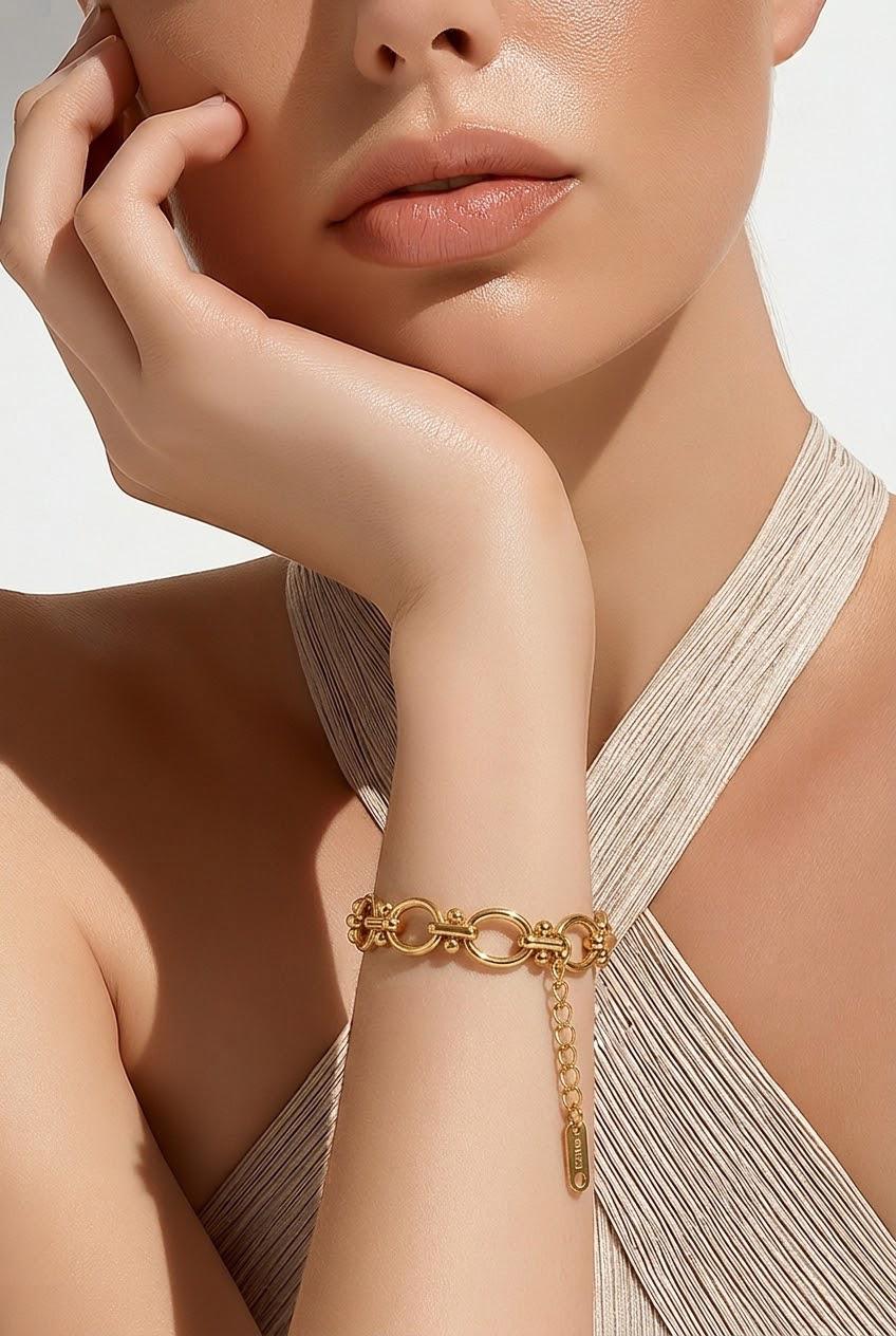 Aurelia Elara Gold Link Bracelet