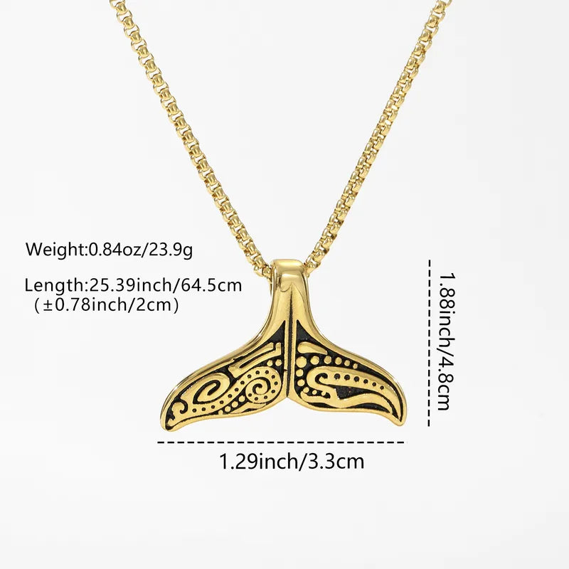 Fish Tail Pendant Necklace