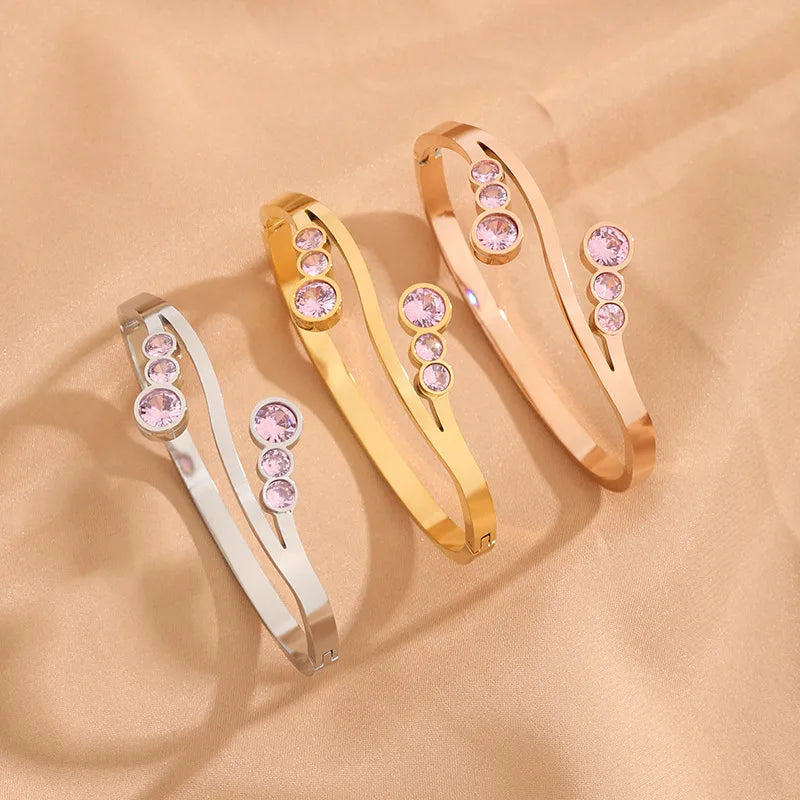 Celestia Geo Waterproof Gold Plated Luxe Cuff