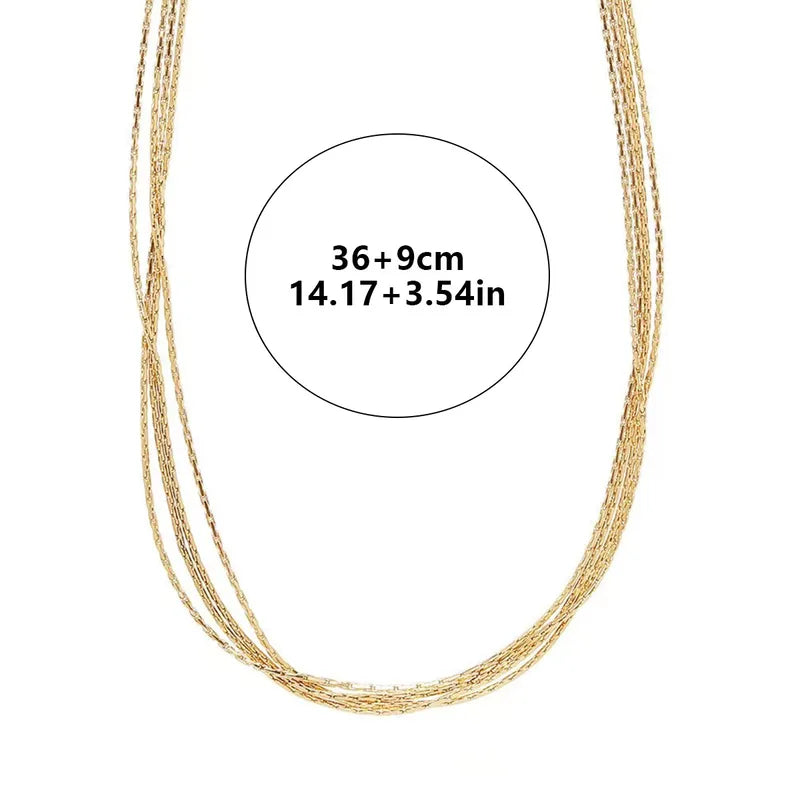 Multi layer Chains Necklace