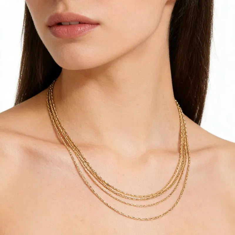 Multi layer Chains Necklace