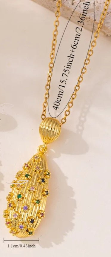 Geometric Gold Plated Necklace