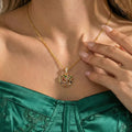 Aurora Mosaic Heart Pendant Necklace | Waterproof Gold Necklace | Aurelia Co Australia
