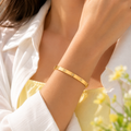 Luna Clover Gold Bracelet | Waterproof Jewellery Australia | Aurelia Co