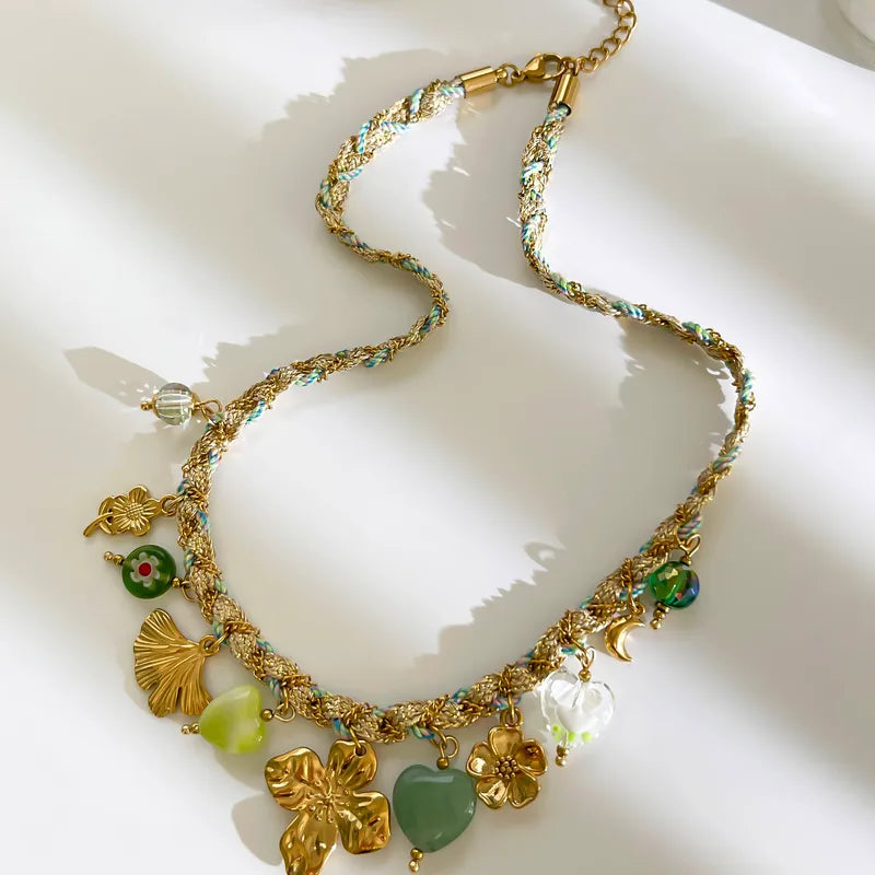 ✨ Golden Meadow Charm Necklace ✨