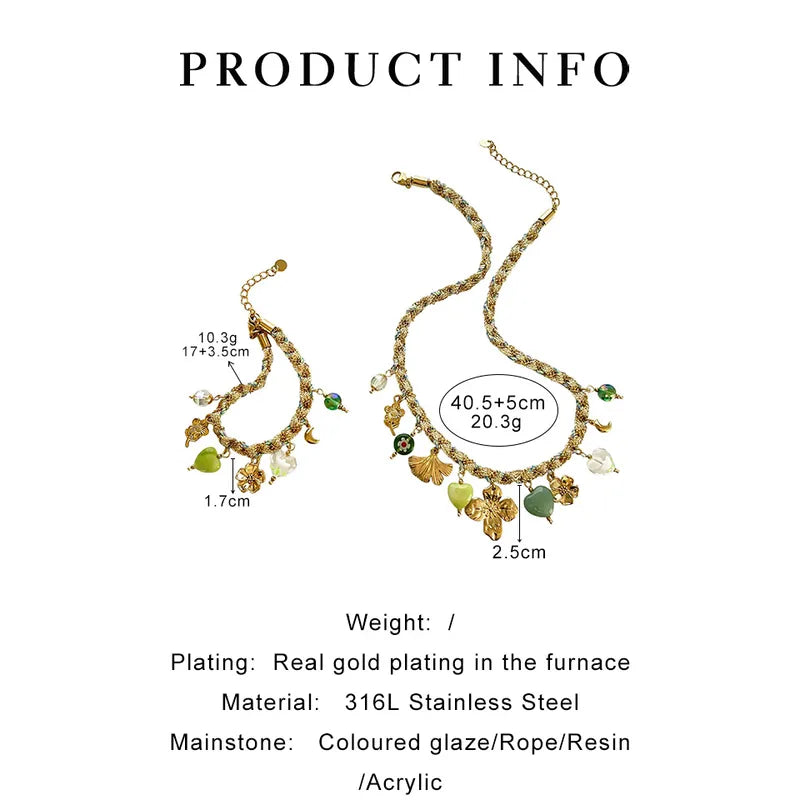 ✨ Golden Meadow Charm Necklace ✨