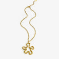 Exaggerated Star Shaped Pendant Necklace