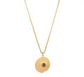 Retro Geometric Natural Stone Pendant Necklace