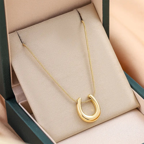 Aurelia Lucky Horseshoe Necklace | Waterproof Gold Necklace Australia