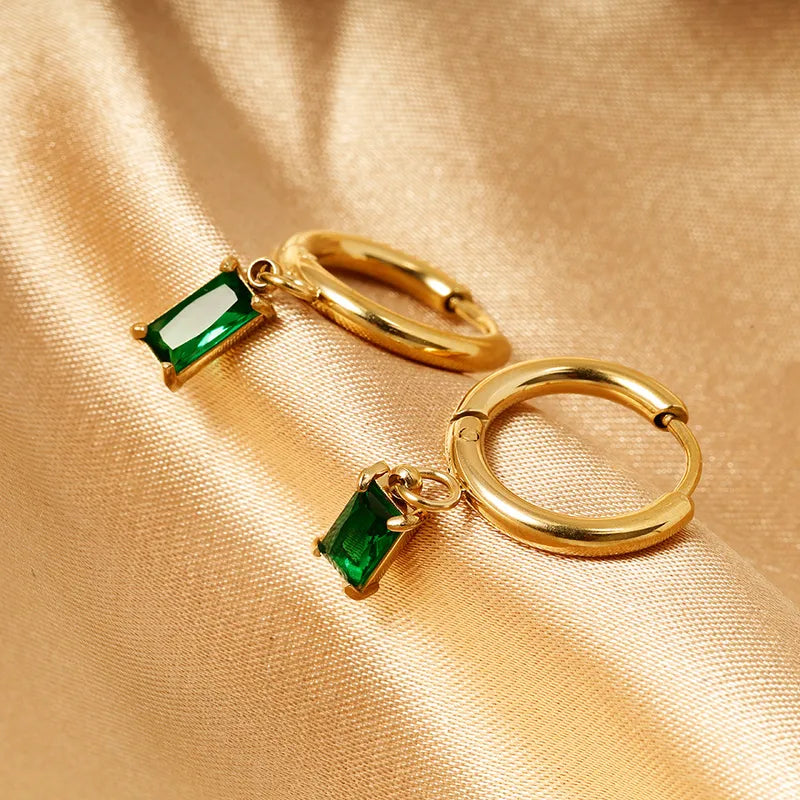 Geometric Retro Dangling Earrings | Waterproof Gold-Plated Vintage Statement Earrings