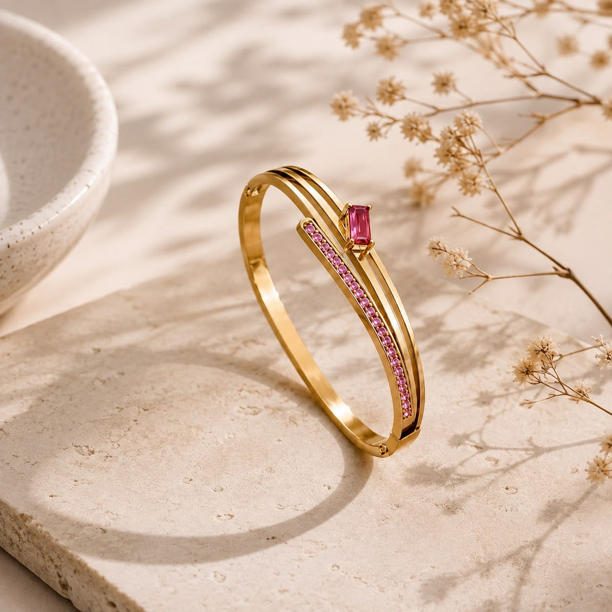 Rosé Luxe Crystal Bracelet  | Aurelia Co. Australia