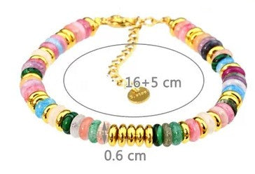 Luminé Prism Charm Bracelet – Gold-Plated Crystal Accent Bracelet