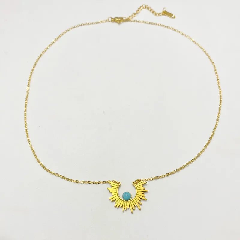Sun Pattern Waterproof Necklace
