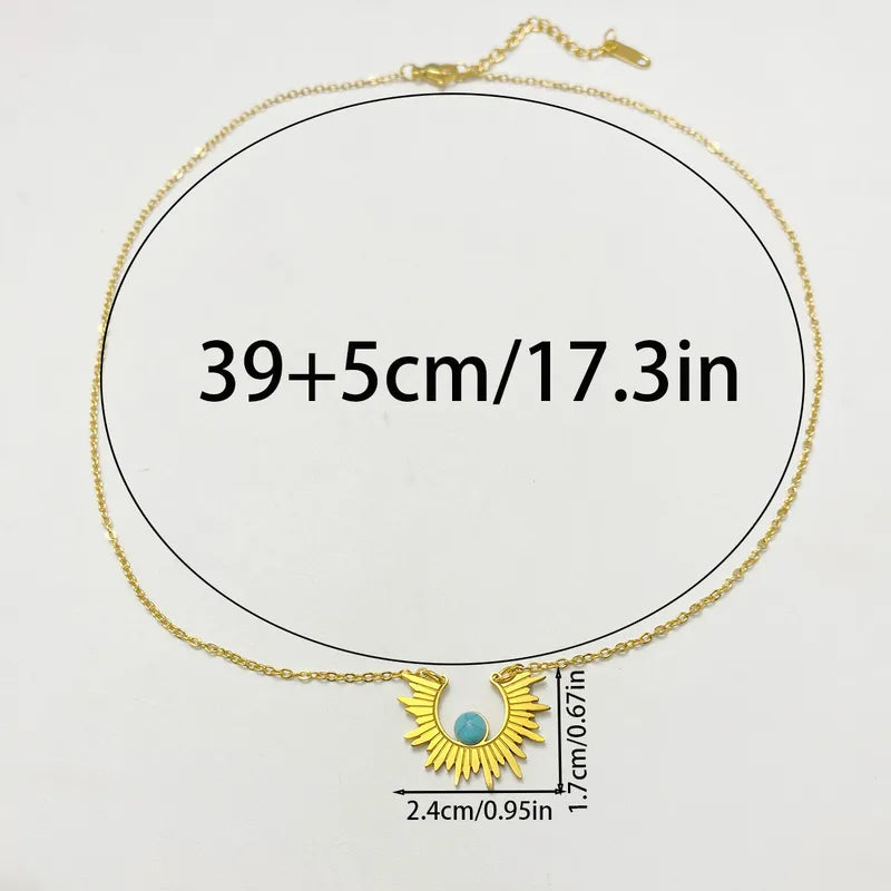 Sun Pattern Waterproof Necklace
