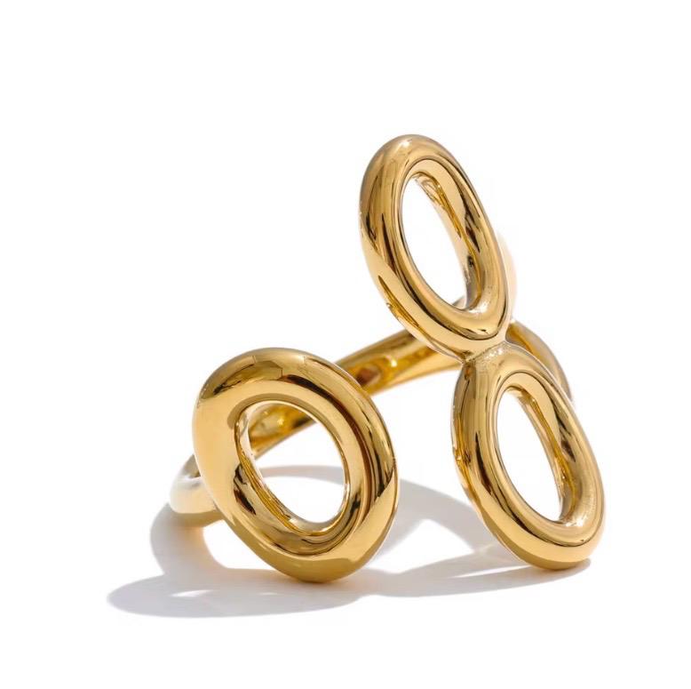 Orbit Gold Statement Ring (Anti-Tarnish)