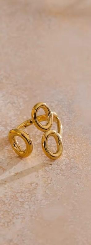Orbit Gold Statement Ring