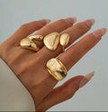 Geometry rings Tarnish-free (Set of 3)