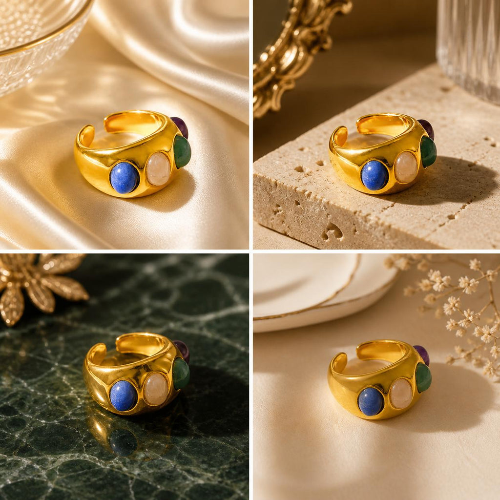 Tarnish Free Gold Aurum Luxe Open Ring