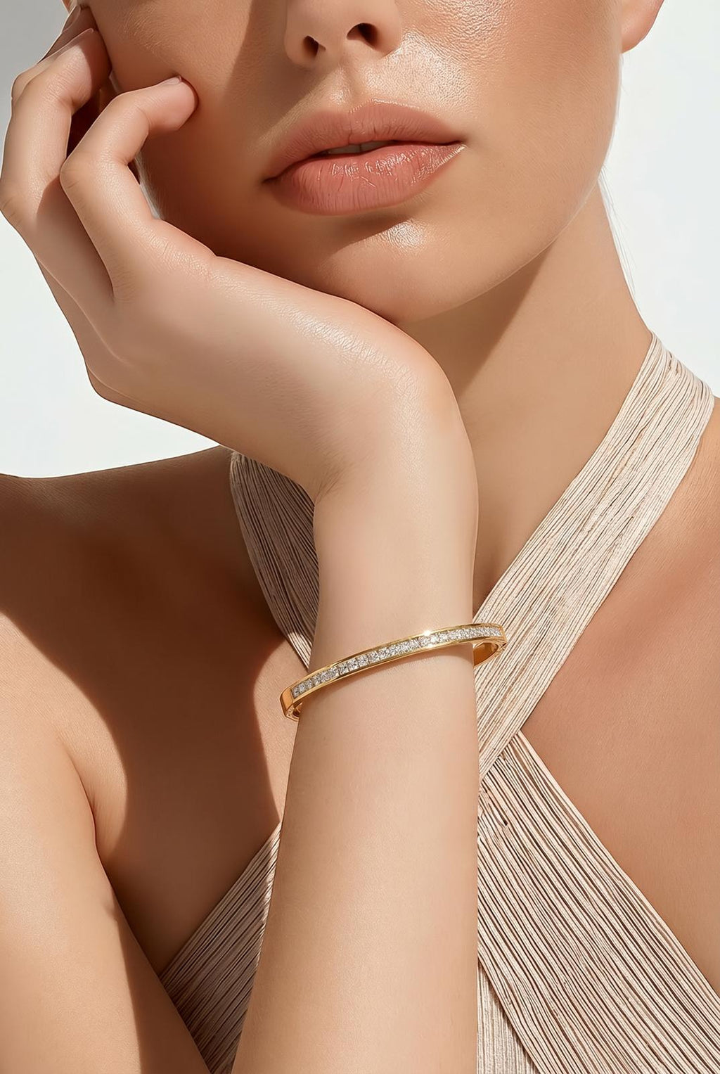 Aurora Crystal Gold Bracelet – Waterproof & Tarnish Resistant Bracelet
