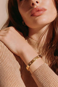Celeste Heart Crystal Gold Bracelet
