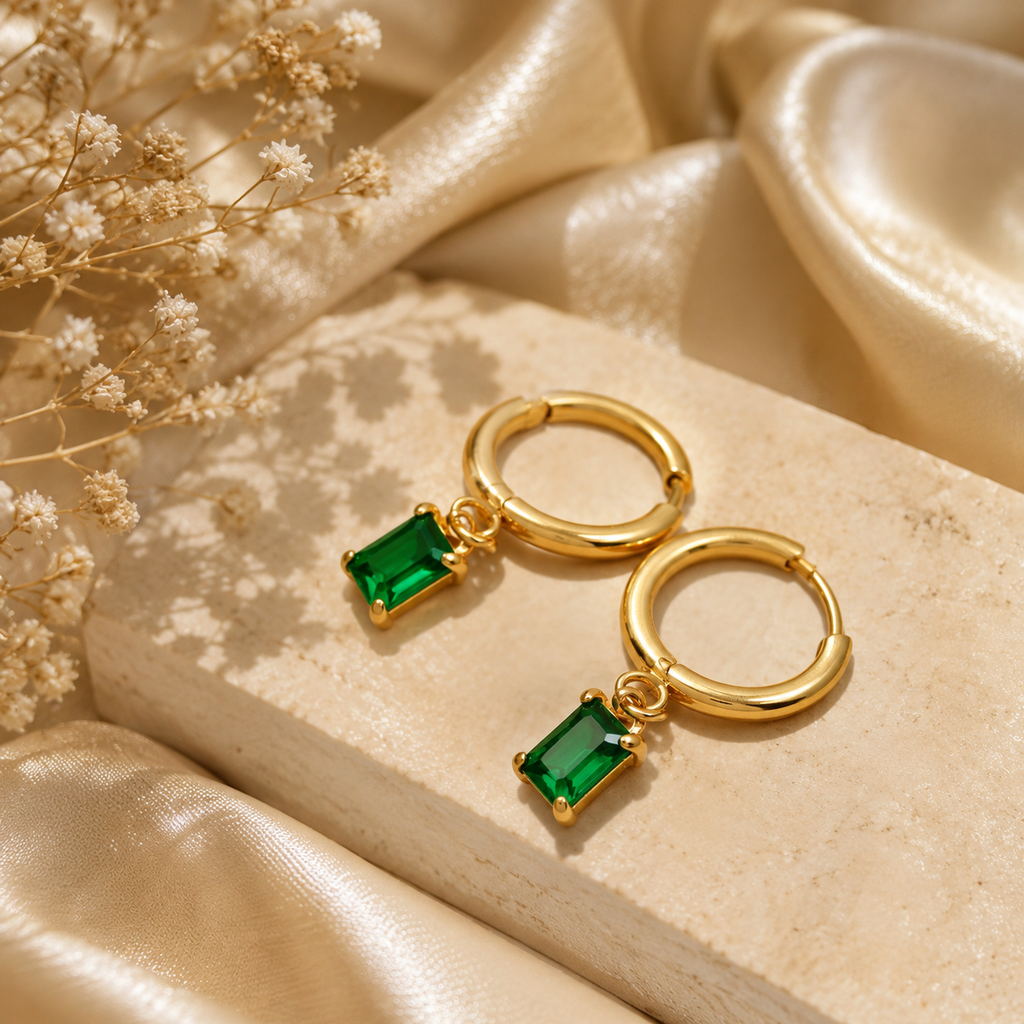 Geometric Retro Dangling Earrings | Waterproof Gold-Plated Vintage Statement Earrings