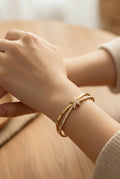 Infinity Crystal Knot Gold Waterproof Bracelet