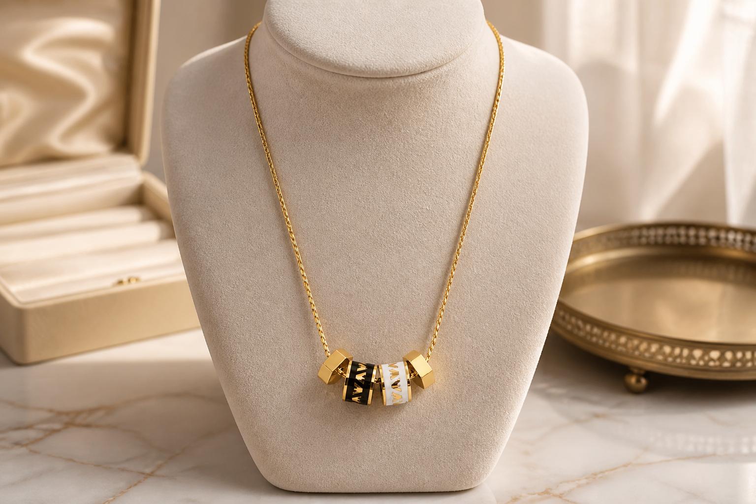 Monarch Barrel Pendant Necklace | Waterproof Gold Necklace | Aurelia Co Australia