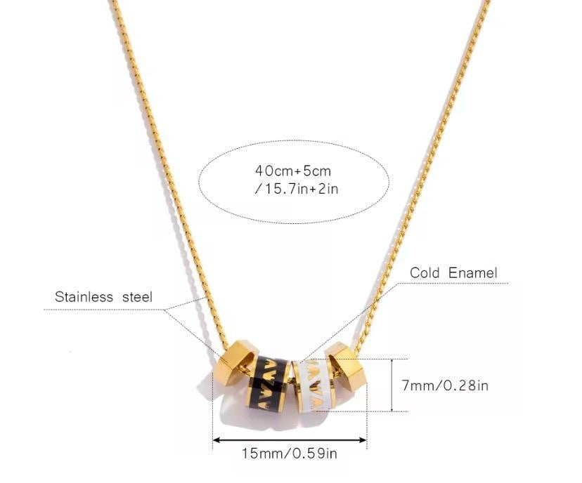 Monarch Barrel Pendant Necklace | Waterproof Gold Necklace | Aurelia Co Australia
