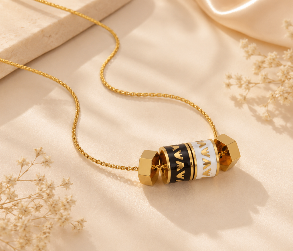 Monarch Barrel Pendant Necklace | Waterproof Gold Necklace | Aurelia Co Australia