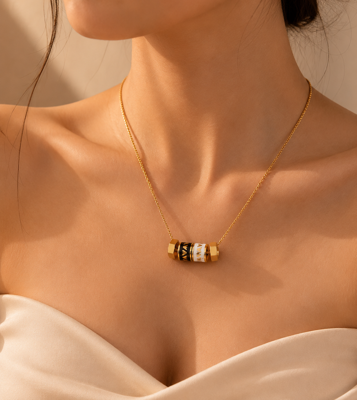 Monarch Barrel Pendant Necklace | Waterproof Gold Necklace | Aurelia Co Australia